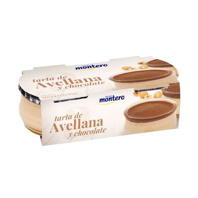 Tarta de chocolate y avellana Montero vaso 140 g-0 Tarta de chocolate y avellana Montero vaso 140 g-0