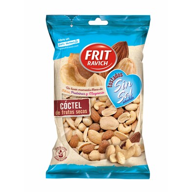 Cocktail frutos secos sin sal Frit ravich bolsa 110 g-0 Cocktail frutos secos sin sal Frit ravich bolsa 110 g-0