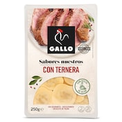 Pasta fresca rellena con ternera gallega Gallo bandeja 250 g