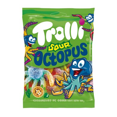 Golosinas pulpos pica pica Trolli bolsa 100 g-0