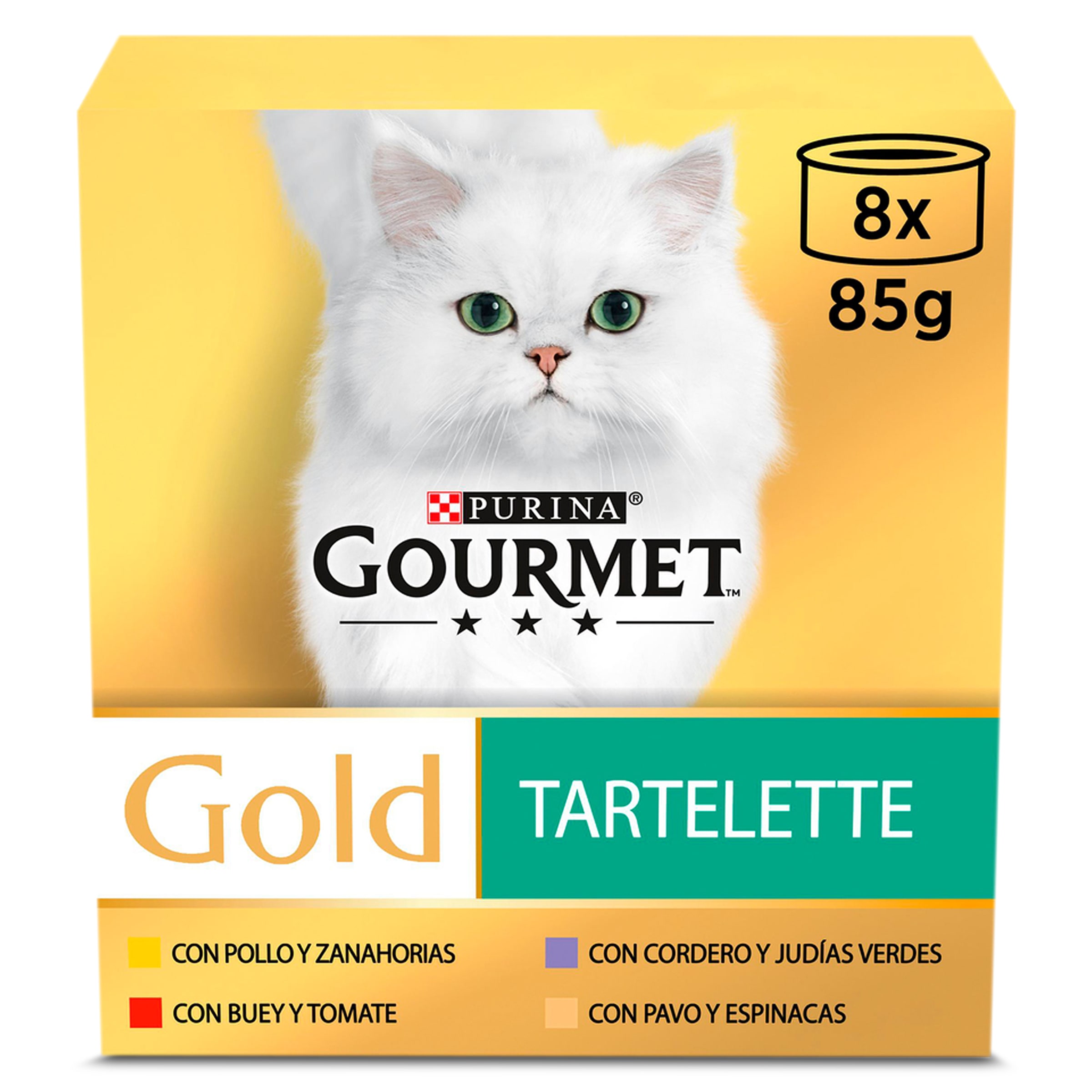 Alimento para gatos tartalette Gourmet 8 x 85 g