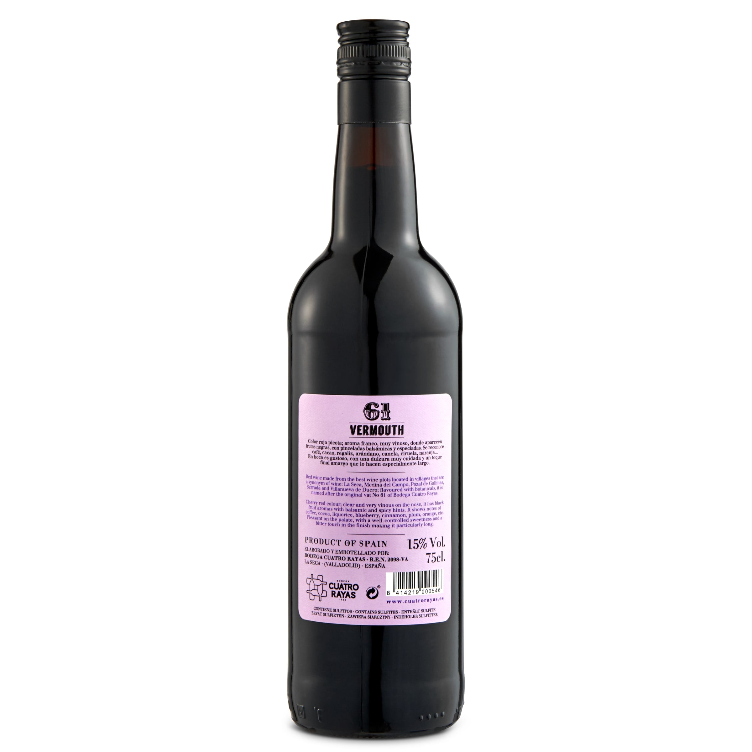 Vermouth rojo tempranillo 61 75 cl