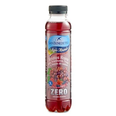 Agua mineral con frutos rojos zero San Benedetto botella 40 cl-0