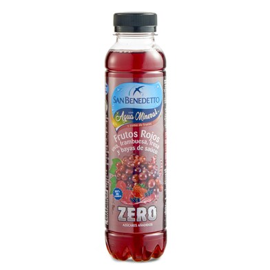 Agua mineral con frutos rojos zero San Benedetto botella 40 cl-0