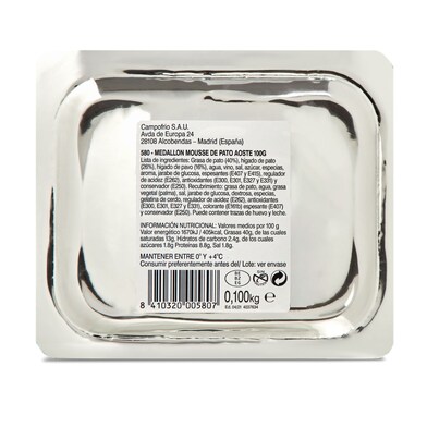 Mousse de foie de pato Aoste blister 100 g-1 Mousse de foie de pato Aoste blister 100 g-1
