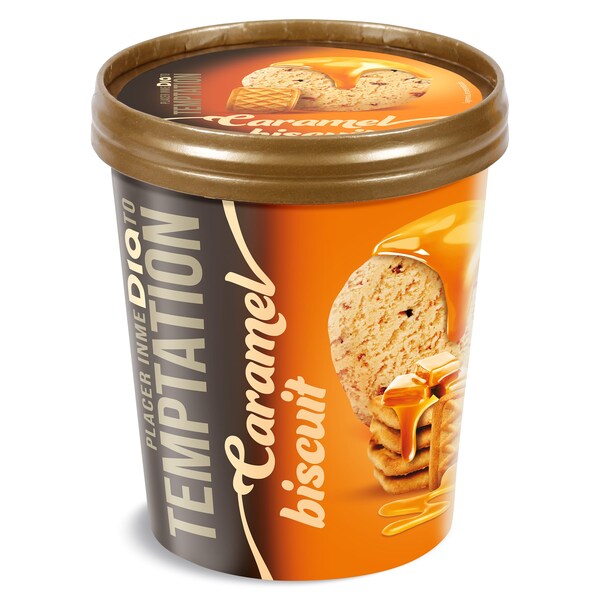 Helado Caramel Biscuit Temptation Tarrina 350 Gr.