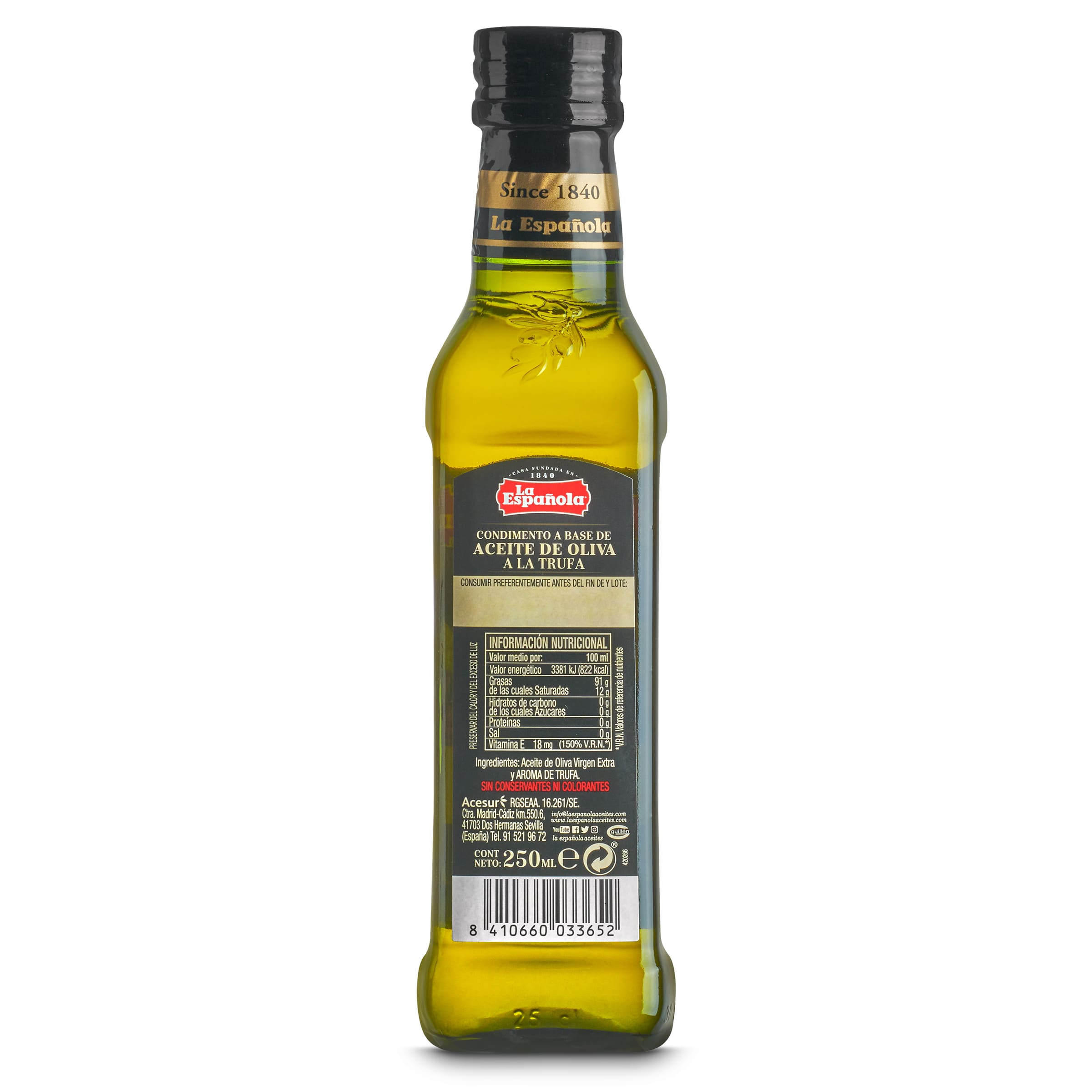 Aceite de oliva virgen extra de trufa La española 250 ml