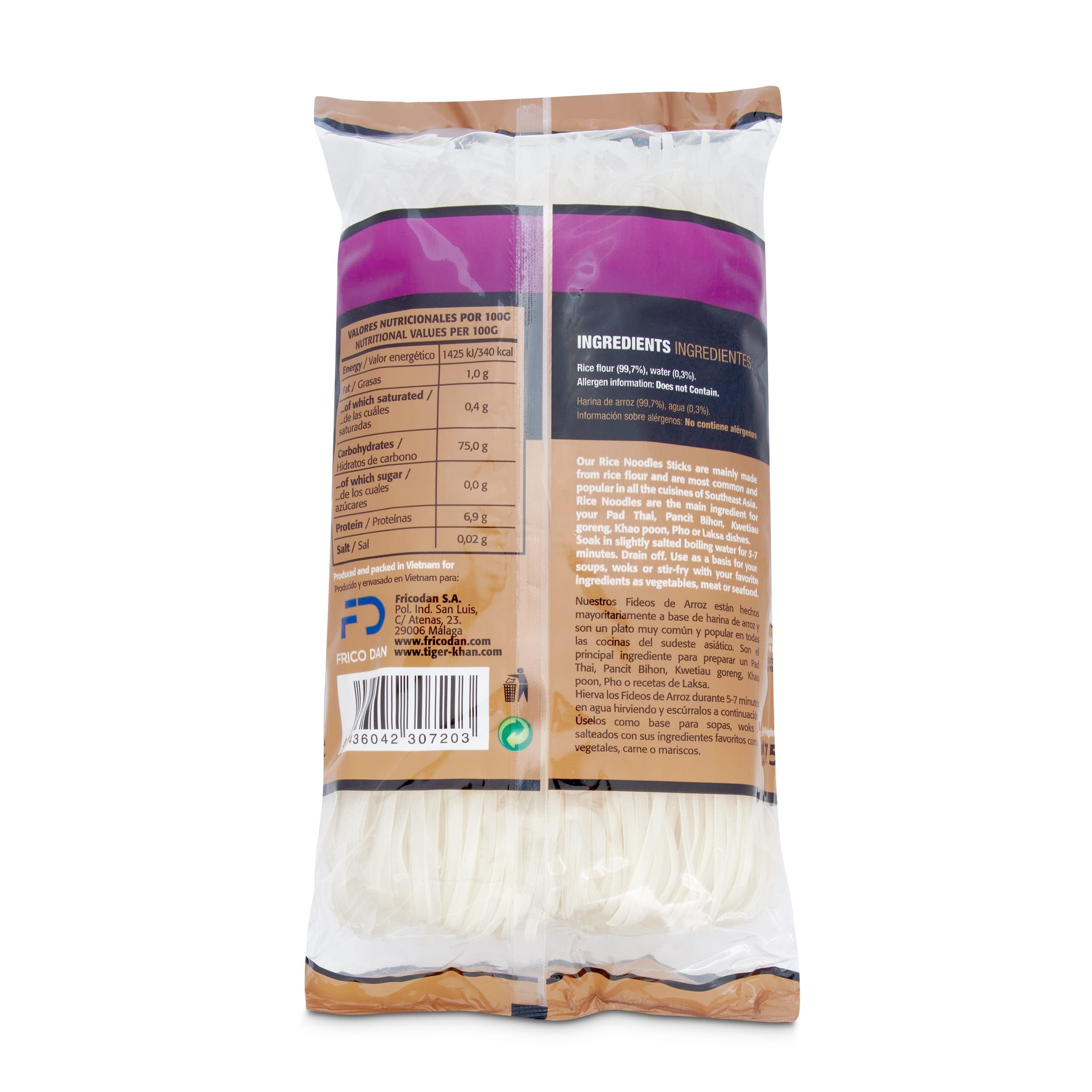Noodles de arroz Tiger Khan 375 g