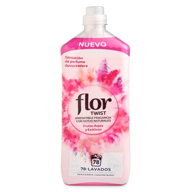 Suavizante concentrado twist frutos rojos Flor botella 78 lavados-0 Suavizante concentrado twist frutos rojos Flor botella 78 lavados-0