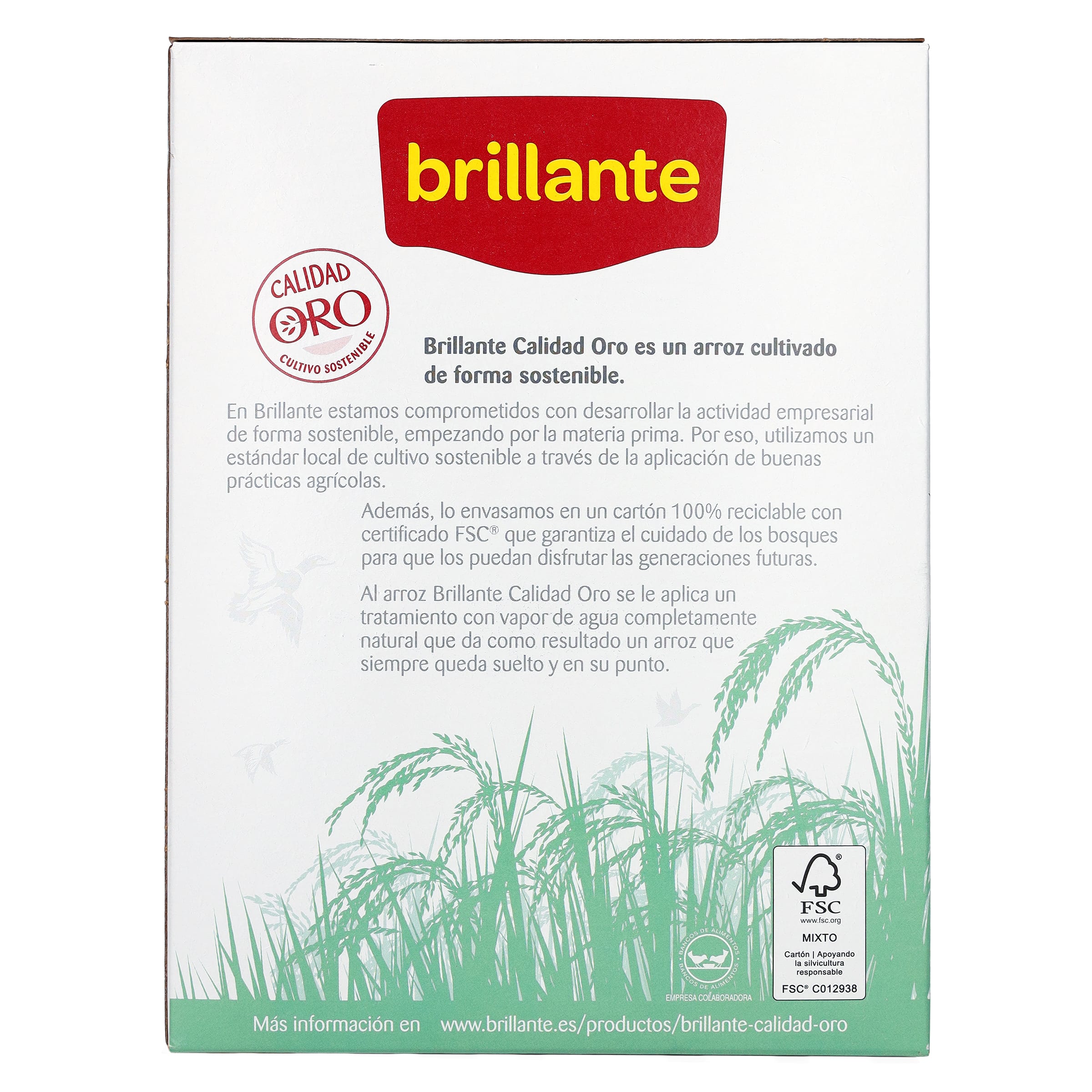 Arroz vaporizado Brillante 1 Kg