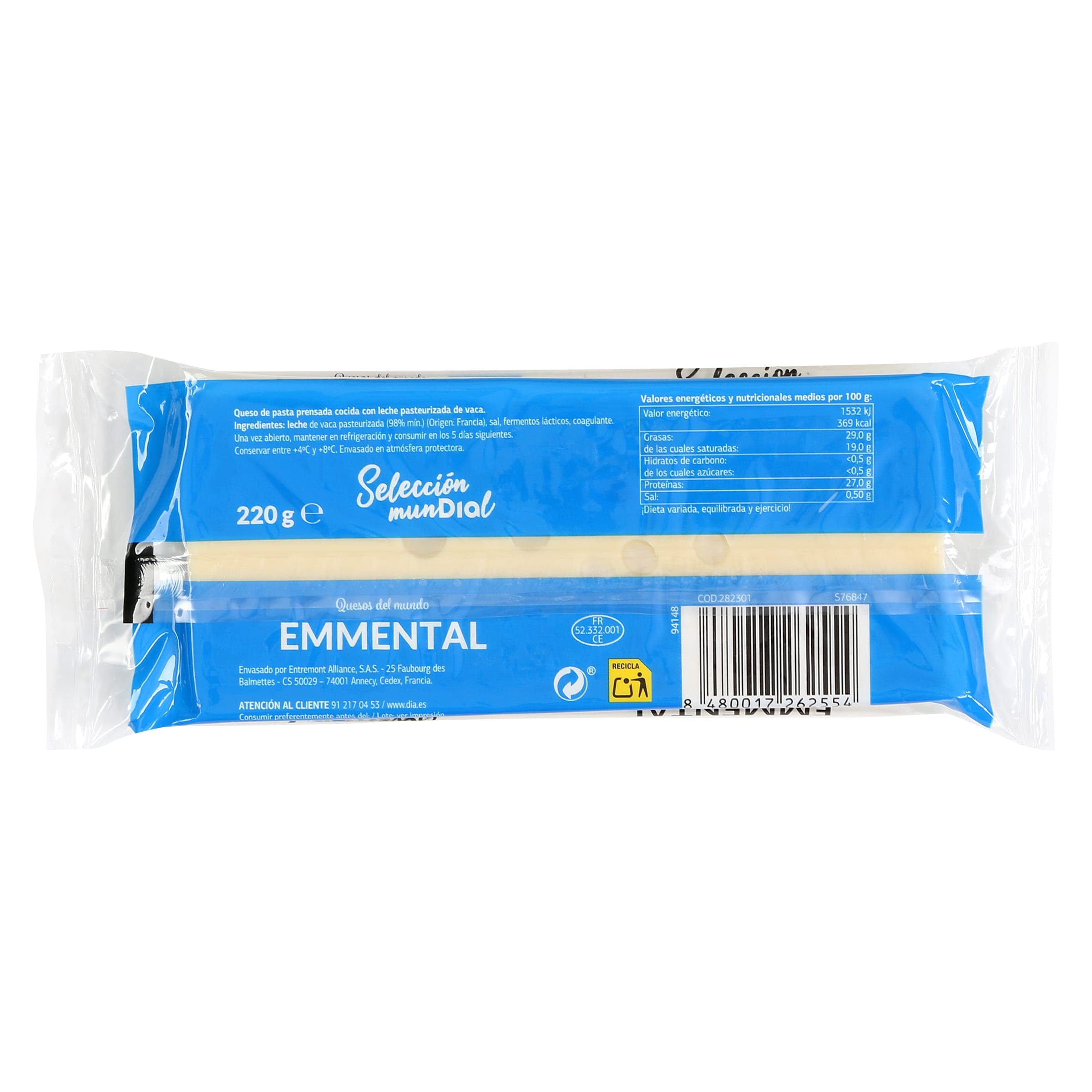 Queso emmental Dia Selección Mundial 220 g