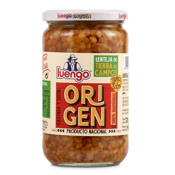 Lenteja Pardina Cocida Luengo Frasco 400 Gr.