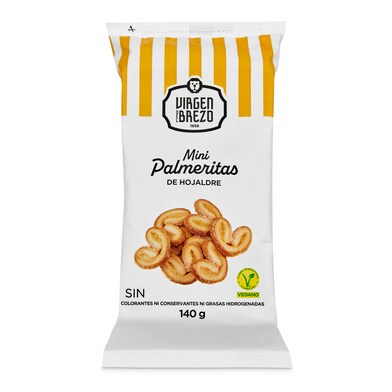 Mini palmeritas de hojaldre Virgen del Brezo bolsa 140 g-0