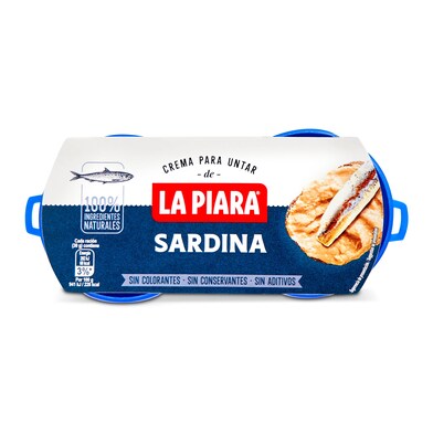 Paté de sardina La piara lata 2 x 75 g-0 Paté de sardina La piara lata 2 x 75 g-0