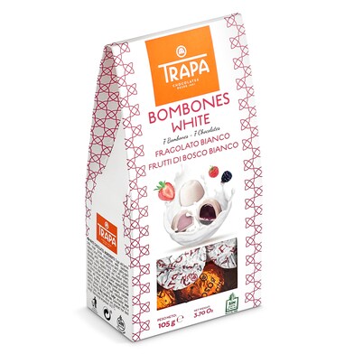 Bombones de chocolate blanco Trapa caja 105 g-0 Bombones de chocolate blanco Trapa caja 105 g-0