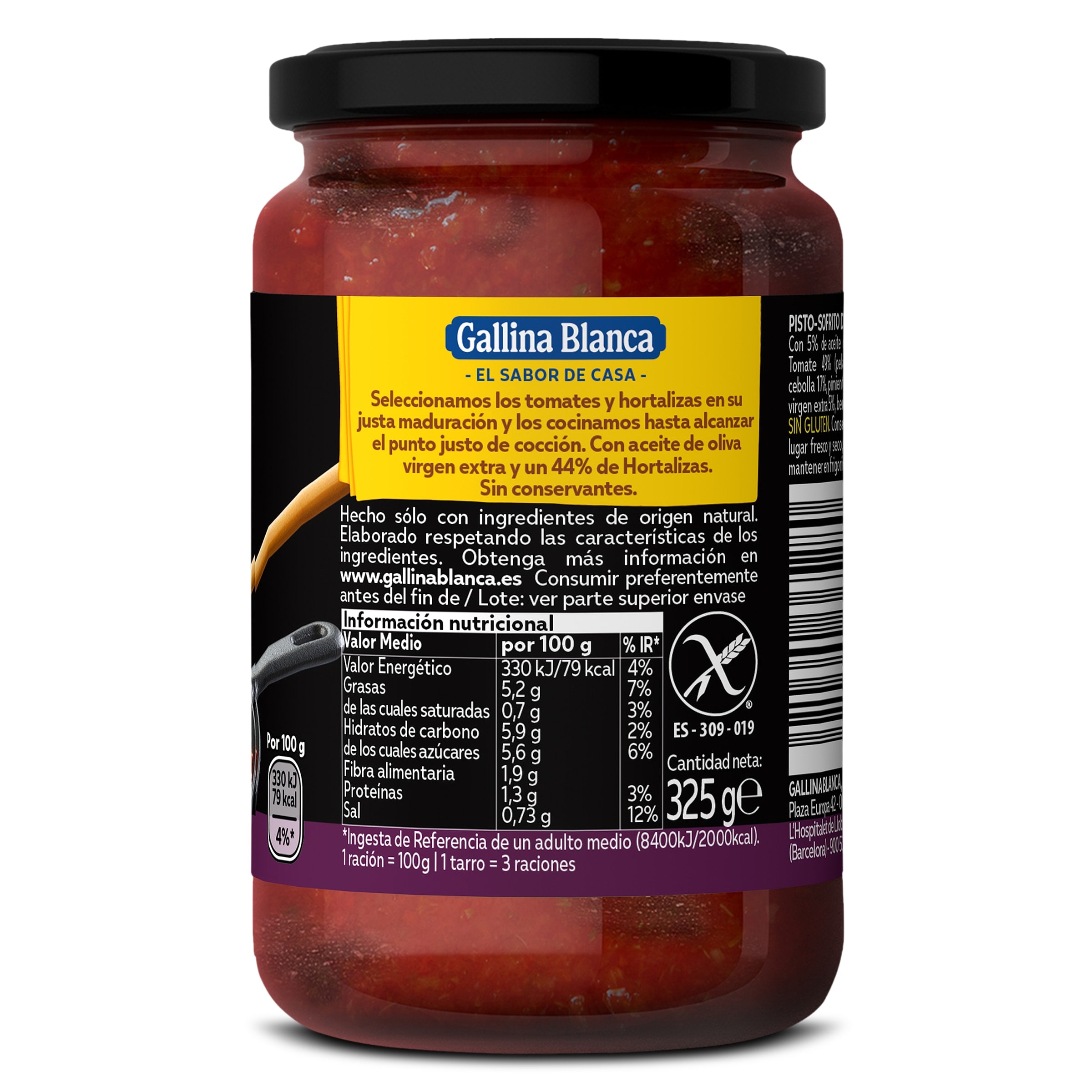 Pisto de verduras Gallina Blanca 325 g