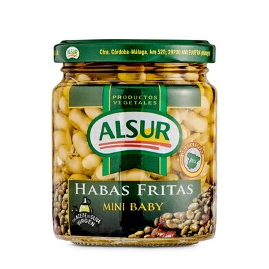 Habas fritas mini baby Alsur frasco 150 g-0 Habas fritas mini baby Alsur frasco 150 g-0