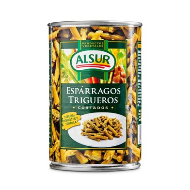 Espárragos trigueros cortados Alsur lata 210 g-0