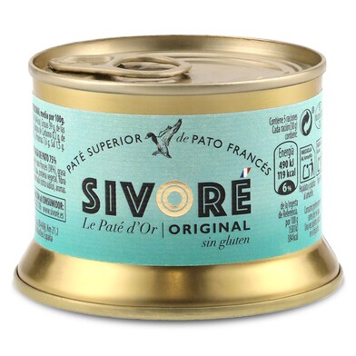 Bloc paté de pato Sivore lata 150 g-0 Bloc paté de pato Sivore lata 150 g-0