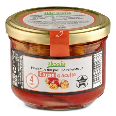 Pimientos del piquillo rellenos de carne Precomar frasco 225 g-0