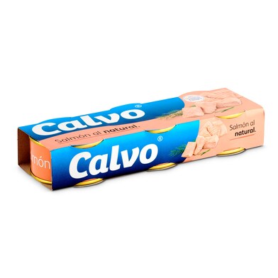 Salmón al natural Calvo lata 3 x 45 g-0 Salmón al natural Calvo lata 3 x 45 g-0