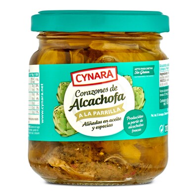 Corazones de alcachofas a la parrilla Cynara frasco 115 g-0