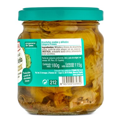 Corazones de alcachofas a la parrilla Cynara frasco 115 g-1