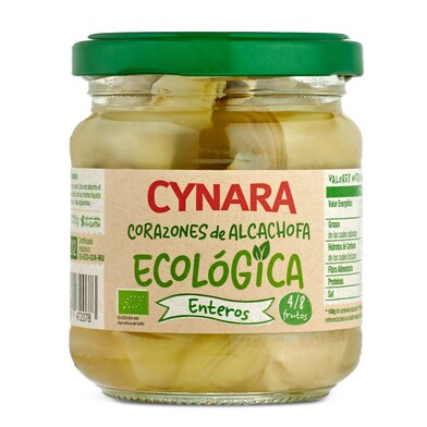 Corazones de alcachofas ecológica 4/8 piezas Cynara frasco 115 g-0 Corazones de alcachofas ecológica 4/8 piezas Cynara frasco 115 g-0