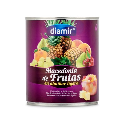 Macedonia de frutas en almíbar Diamir lata 480 g-0 Macedonia de frutas en almíbar Diamir lata 480 g-0