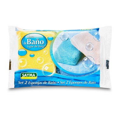 Set de esponjas de rizo Sayma bolsa 2 unidades-0 Set de esponjas de rizo Sayma bolsa 2 unidades-0