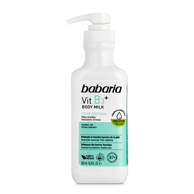 Leche corporal vitamina b3 Babaria bote 500 ml-0