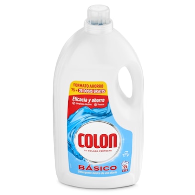 Detergente máquina líquido básico Colon botella 95 lavados-0