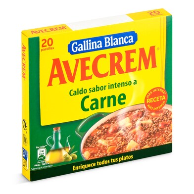 Caldo de carne Gallina Blanca Avecrem caja 20 unidades-0