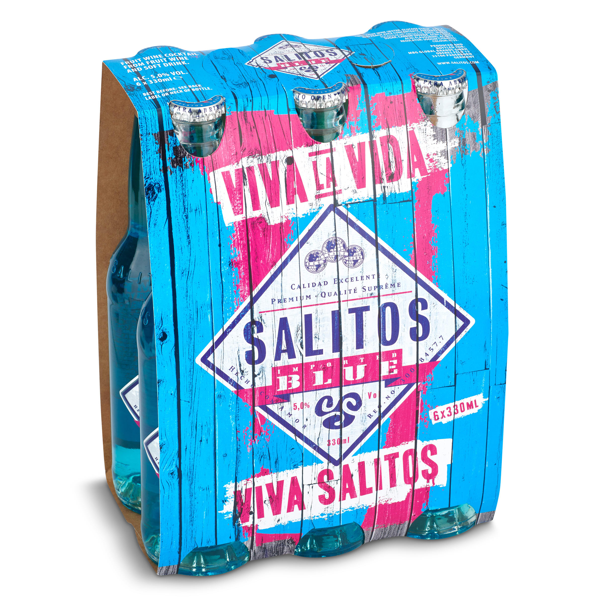 Cerveza especial blue Salitos pack 6 x 33 cl