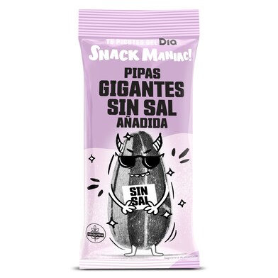 Pipas gigantes sin sal Snack Maniac de Dia bolsa 125 g-0