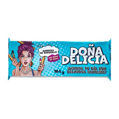 Barquillos rellenos de cacao Doña delicia caja 164 g-0 Barquillos rellenos de cacao Doña delicia caja 164 g-0