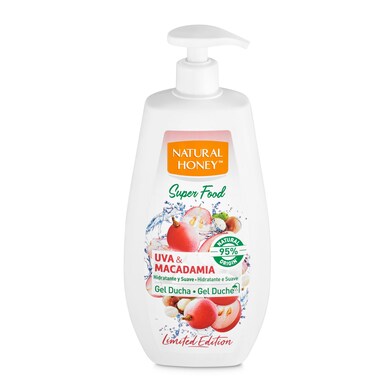 Gel de ducha uva y macadamia Natural Honey botella 700 ml-0 Gel de ducha uva y macadamia Natural Honey botella 700 ml-0
