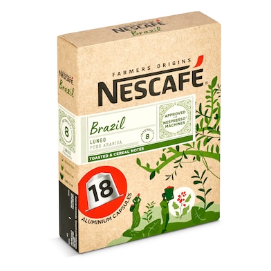 Café en cápsulas Brasil Nescafé Farmers Origins caja 18 unidades-0