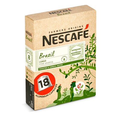 Café en cápsulas Brasil Nescafé Farmers Origins caja 18 unidades-0 Café en cápsulas Brasil Nescafé Farmers Origins caja 18 unidades-0