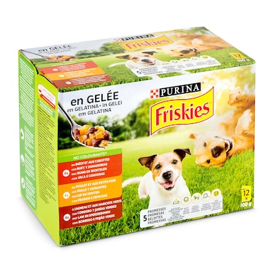 Alimento para perros en gelatina Friskies caja 1.2 kg-0