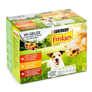 Alimento para perros en gelatina Friskies caja 1.2 kg-0 Alimento para perros en gelatina Friskies caja 1.2 kg-0