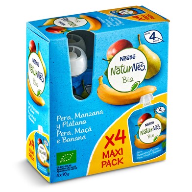 Puré de pera, manzana y plátano Nestlé Naturnes frasco 4 x 90 g-0 Puré de pera, manzana y plátano Nestlé Naturnes frasco 4 x 90 g-0