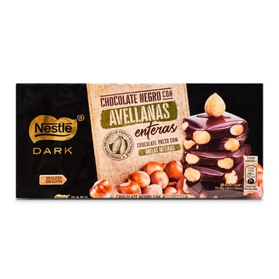 Chocolate negro con avellanas enteras Nestlé 150 g-0