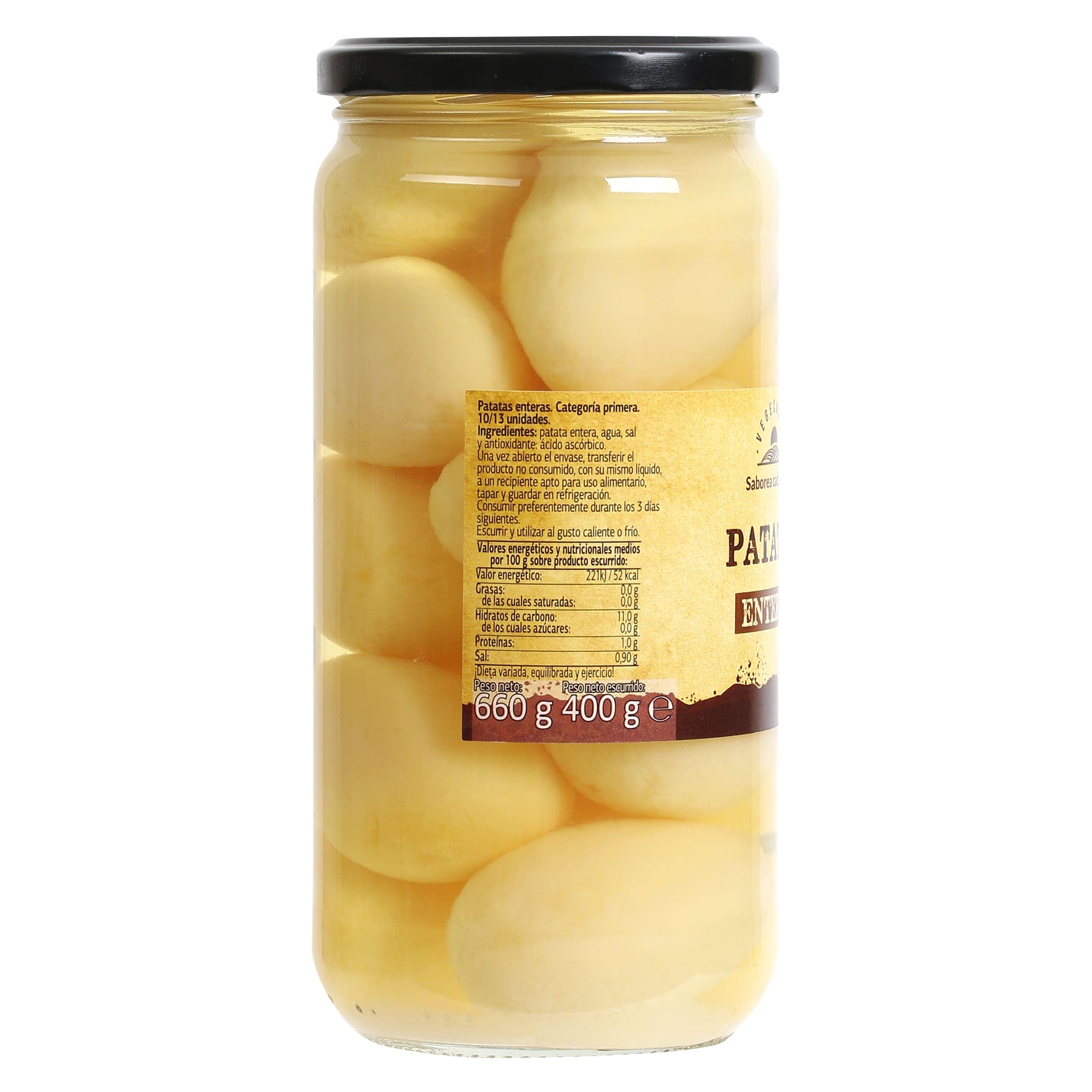 Patatas cocidas enteras Dia Vegecampo 400 g
