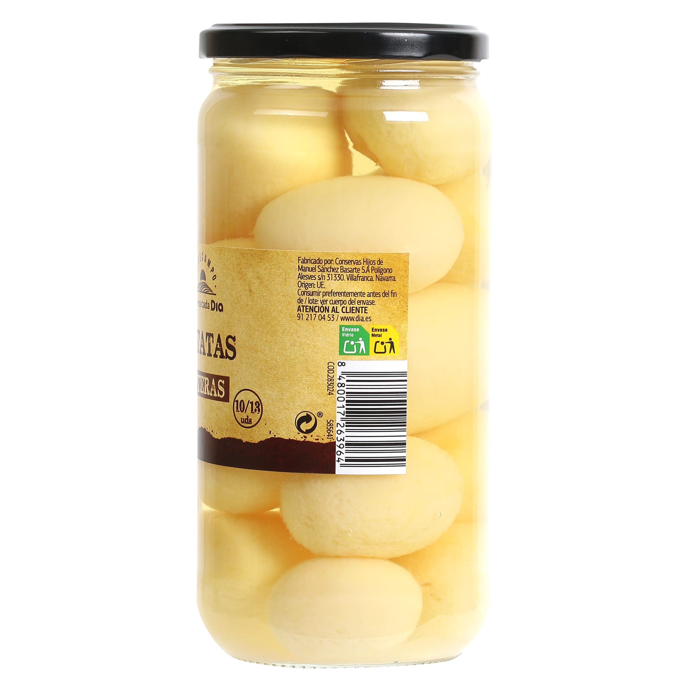 Patatas cocidas enteras Dia Vegecampo 400 g