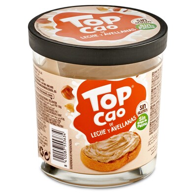 Crema de leche con 10% de avellanas Top cao bote 200 g-0