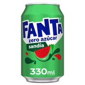 Refresco de sandía sin azúcar Fanta lata 33 cl