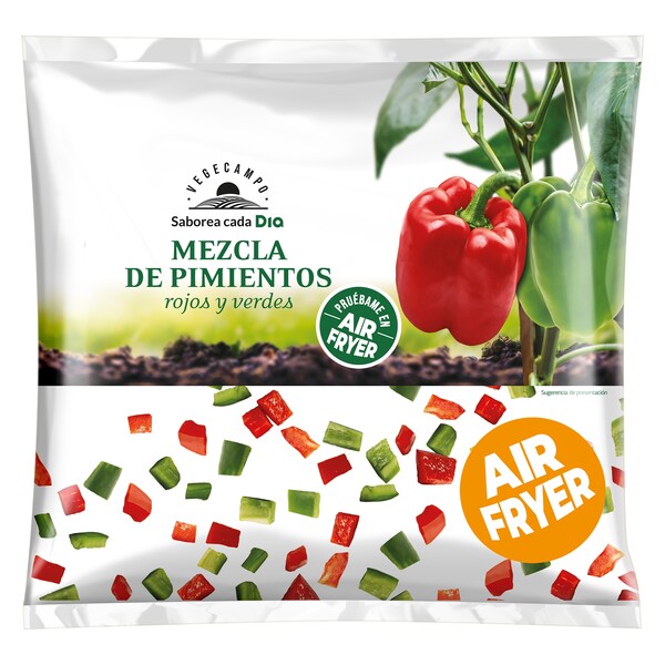 Mezcla De Pimientos Dia Vegecampo Bolsa 400 Gr.