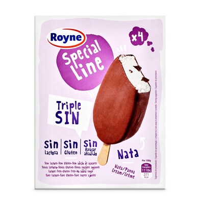Helado bombón special line nata 4 unidades Royne caja 273 g-0 Helado bombón special line nata 4 unidades Royne caja 273 g-0