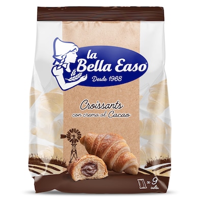 Croissants rellenos de crema de cacao La bella easo bolsa 378 g-0
